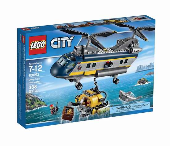  LEGO 乐高 60093 城市系列 深海探险直升机7.4折 47.97元限时特卖并包邮！