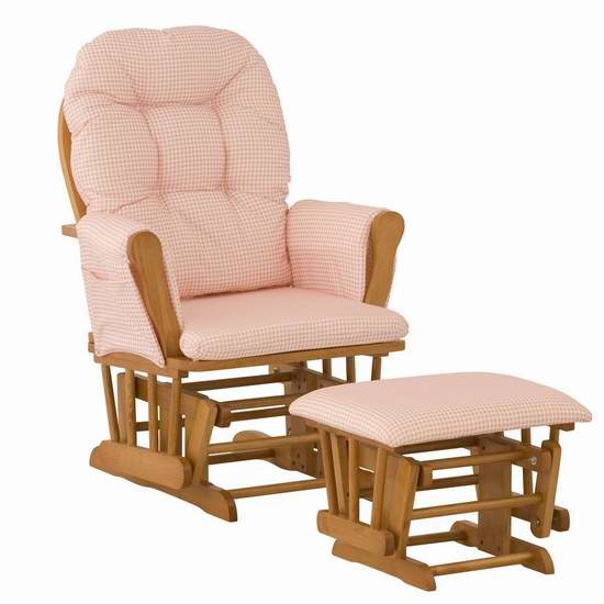  历史新低！Stork Craft 06550-68L 实木哺乳椅/育婴椅/软垫躺椅6.4折 139.3元限时特卖并包邮！