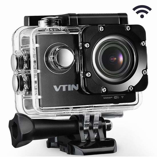  Vtin Eypro 系列 WIFI 1080P 全高清广角运动摄像机/相机5.8折 52.09元限量特卖并包邮！