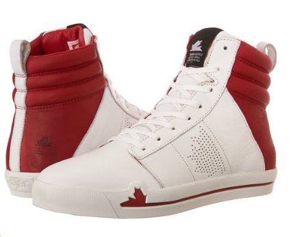  Pajar Canada Manhattan 女式真皮高帮运动鞋1.8折 34.13元起限时清仓并包邮！