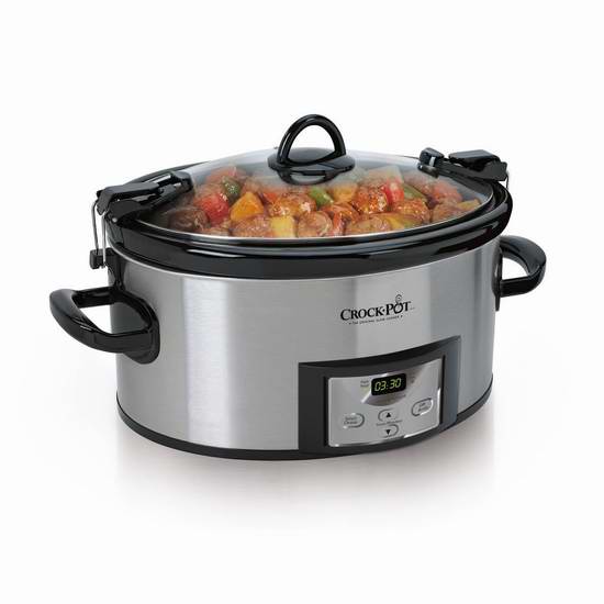  历史新低！Crock-Pot SCCPVL610S-33A 6夸脱可编程慢炖锅 45.99元限时特卖并包邮！