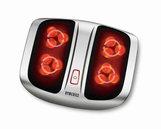  再降20元！Homedics FMS-200HB-CA Shiatsu Elite 加热型足部按摩器4折 29.99元限时特卖！