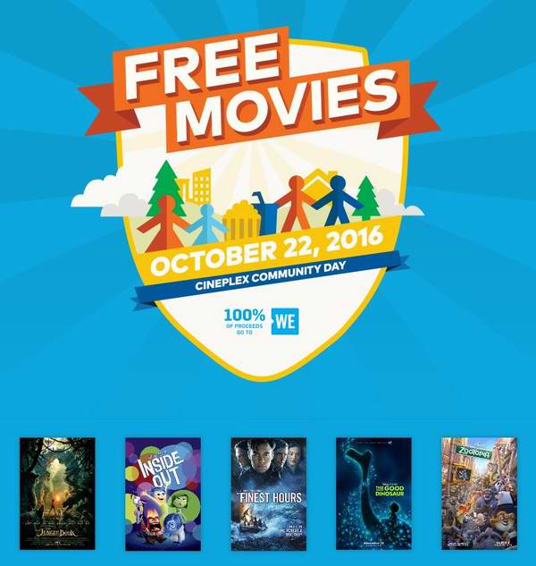  Cineplex Family Favourites 10-12月份合家欢电影安排一览，每周六仅需2.99元！10月22日多部电影免费！