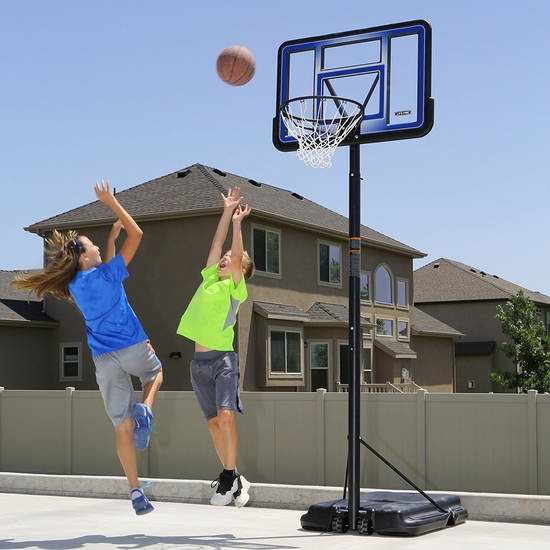  历史新低！Lifetime Pro Court 42英寸便携式可调高度专业篮球架 178.55元限时特卖并包邮！