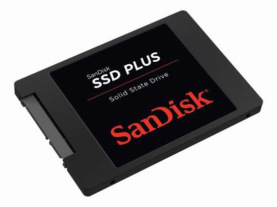  售价大降！历史新低！SanDisk 闪迪 SSD Plus SDSSDA-480G-G25 480GB 2.5英寸固态硬盘3.8折 62.36加元包邮！