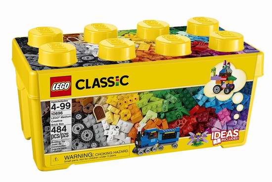  历史最低价！LEGO 乐高 10696 经典创意系列中号积木盒（484pcs） 27.97元限时特卖！