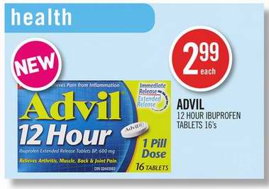 免费购买 Advil 12 hour 布洛芬12小时缓释片！