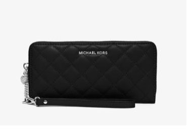  Michael Kors Alex 黑色羊皮手拿包 119.7元特卖，原价 228元，包邮