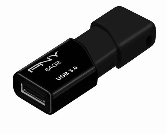 历史新低！PNY Turbo Elite 64GB USB 3.0 高速闪存盘/U盘5.2折 15.99元限时特卖！