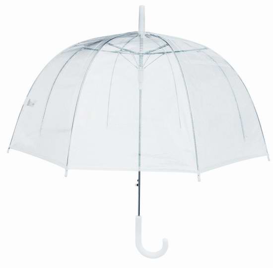  RainStoppers W3465 PVC 透明雨伞3.9折 7.63元限时特卖！