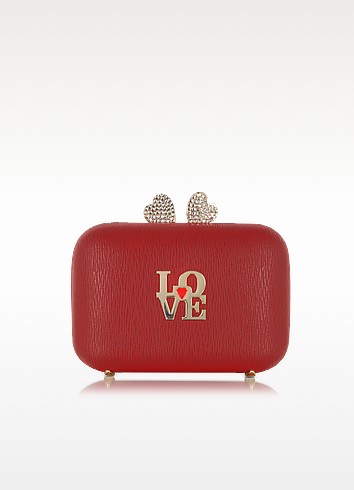  时尚女孩必败！Love Moschino 红色斜挎包 140.62元，原价 281.25元