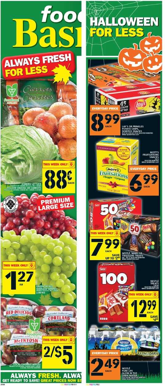  Food Basics 本周（2016.10.13-2016.10.19）打折海报