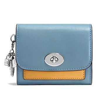  COACH Colourblock 女款真皮钱包 60.37元，原价 115元，包邮