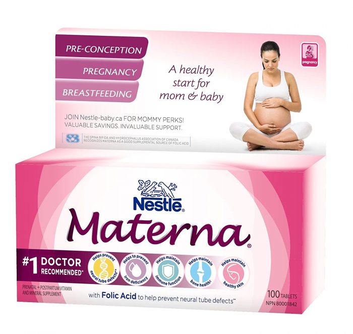  医生推荐！NESTLE 雀巢 MATERNA 产前/产后复合维生素 14.7加元，原价 22.99加元，包邮