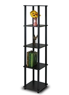  Furinno 99132EX / BK 5层角方形展示架 41.5元，原价 72.79元，包邮