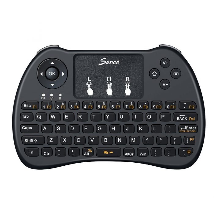  Seneo 2.4GHz 带触摸板无线多媒体迷你键盘 15.99元限量销售，原价 21.99元