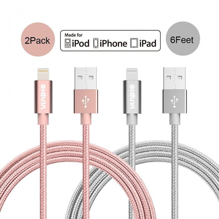  Vinpie Lightning to USB 数据线2套装 10.39元限量特卖，原价 13.99元