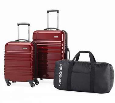  全面降价！精选多款 Samsonite 新秀丽 拉杆行李箱 3件套 189.99元，原价 630元，包邮