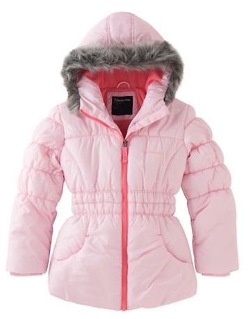  CALVIN KLEIN Glacial 女童连帽保暖外套 53.4元（2色），原价 89元