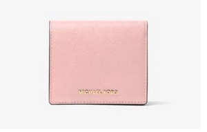  Michael Kors Jet Set 女款粉色钱包 51.45元（2色可选），原价 98元，包邮