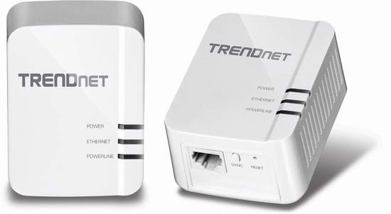  历史新低！超级稳定！TRENDnet Powerline 1200 AV2 TPL-420E2K 1200 Mbps 极速电力线适配器/电力猫2只装3.5折 59.99元限时特卖并包邮！