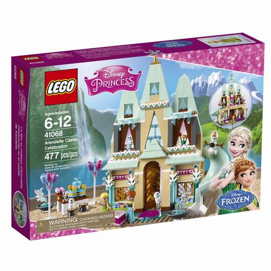  LEGO 乐高 41068 迪士尼公主系列 艾伦戴尔城堡庆典积木套装（477pcs）7.5折 56加元限时特卖并包邮！