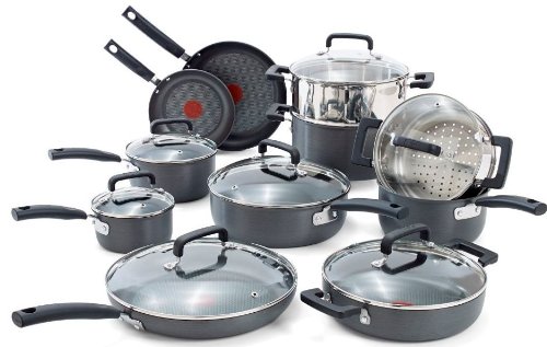  历史新低！T-fal C770SI63 签名版硬质阳极化红点不粘底锅具18件套2.9折 122.19元限时特卖并包邮！