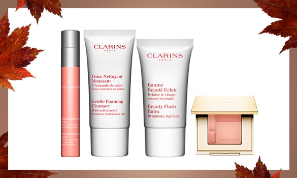  Clarins 娇韵诗 感恩节特卖，满75元送价值73元美容护肤4件套大礼包！内含明星产品推荐！