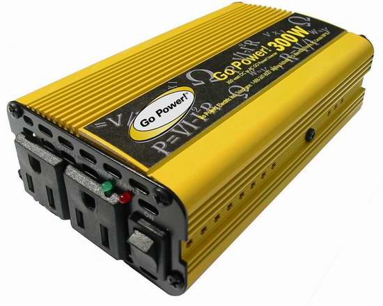  Go Power! GP-300 12V转110V 300瓦车载变压器2.8折 16.29元限时清仓！