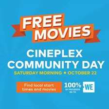  就在明天！Cineplex 社区日，全国连锁影院10月22日9-11点5部热门大片免费看！