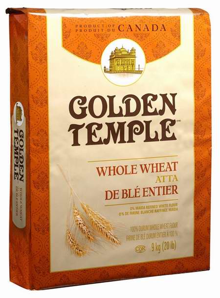  历史新低！Golden Temple 全麦 Atta 硬粒小麦面粉9公斤装 8.77元限时特卖！