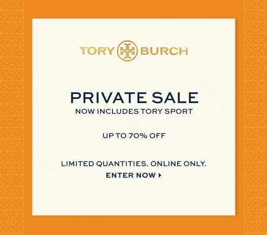 Tory Burch 私密特卖会开售！精选大量手袋、服饰、鞋子等3折起清仓！