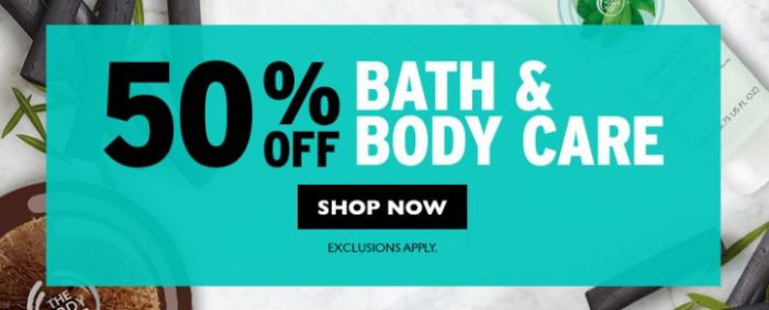  The Body Shop 美体小铺 精选144款美体、沐浴产品全部5折限时特卖！