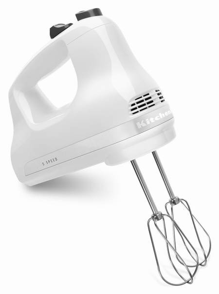  KitchenAid 厨宝 KHM512WH 5速手持式强力搅拌器5.2折 46.98加元包邮！黑白2色可选！