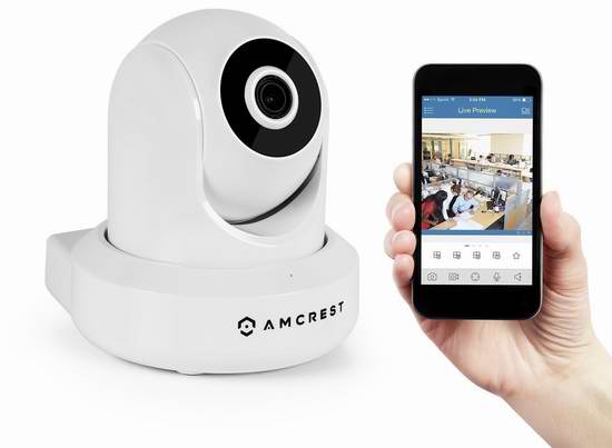  Amcrest HDSeries 720P IPM-721 无线Wi-Fi安全监控摄像头 75.99元限时特卖并包邮！两色可选！
