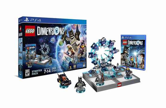  历史新低！《Lego Dimensions 乐高：次元》PS4版 游戏新手包套装6.1折 67.42元限时特卖并包邮！