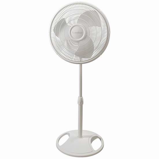  历史新低！Lasko 2520C Oscillating 落地式电风扇1.4折 11.95元限时清仓！