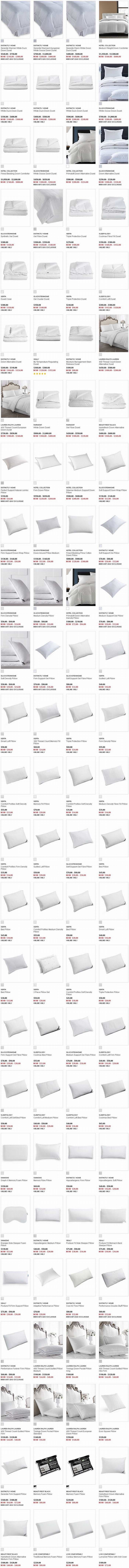精选162款 Serta、Simmons、Sealy、Hotel Collection 等品牌床上用品、羽绒被、仿羽绒被、枕头等全部4折限时特卖！