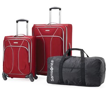  精选 5款SAMSONITE  Portside 新秀丽 拉杆行李箱 3件套 165.37元，原价 630元，包邮