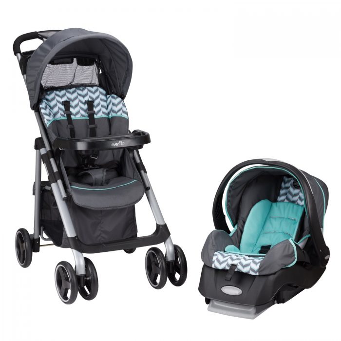  Evenflo Vive 婴儿推车+提篮安全座椅旅行套装 219.99元限时特卖并包邮！三色可选！