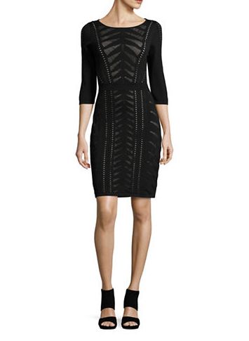  CALVIN KLEIN Eyelet 三分袖连衣裙 89.99元，原价 179元