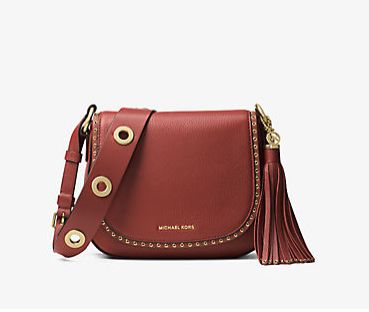  Michael Kors Brooklyn女式时尚复古中号马鞍包 224.7元，原价 428元，包邮