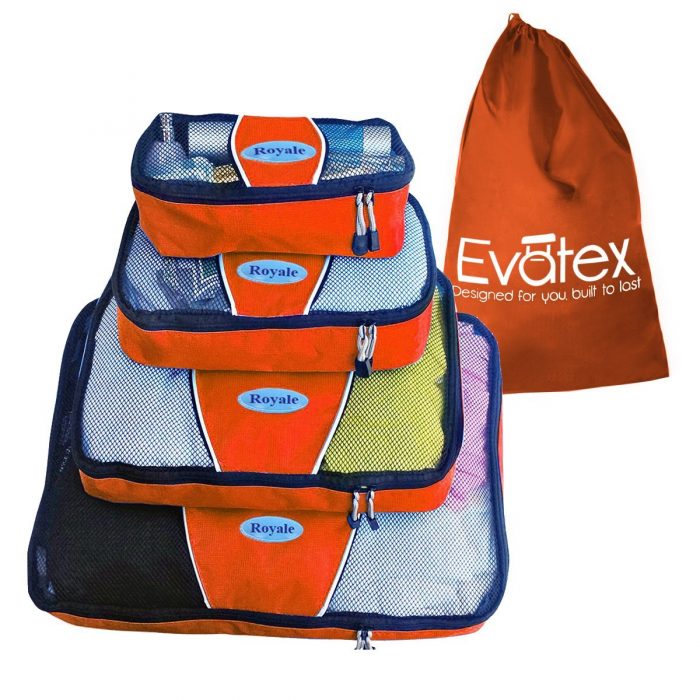  Evatex Royale  4PCS 旅行衣物收纳袋/行李袋 22.09元（6色），原价 27.99元，包邮