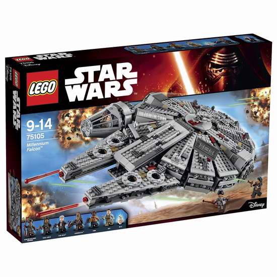  历史新低！LEGO 乐高 星球大战系列 75105 千年隼（1329pcs） 134.97加元包邮！