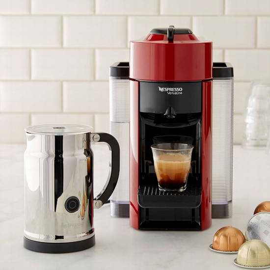  Nespresso VertuoLine 咖啡机及奶泡机套装6.2折 186.99元限时特卖并包邮！6色可选，附送的奶泡机价值99.95元！