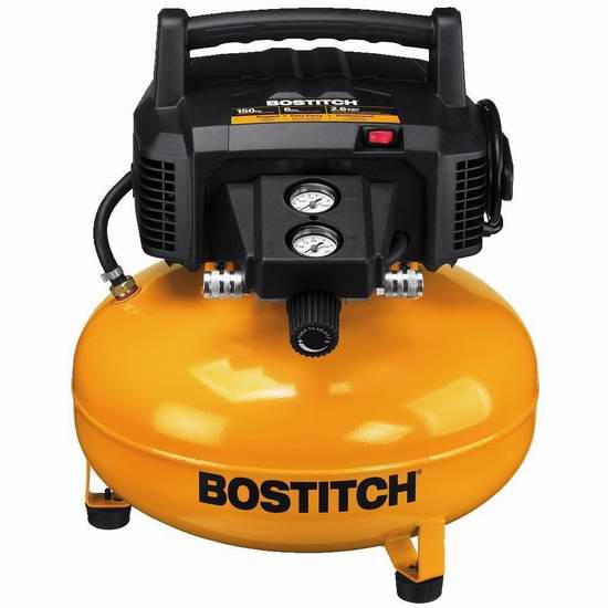  BOSTITCH BTFP02012 6加仑 Pancake 空气压缩机 178.99加元包邮！