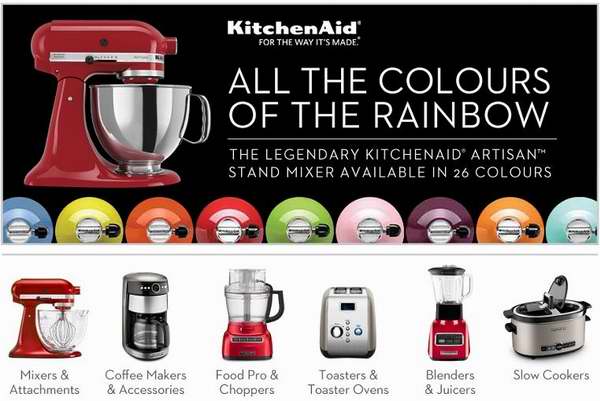  双十一抢购！精选204款 KitchenAid 全系列厨师机、厨房家电、厨房用品等4折起限时特卖！额外再打8.5折！
