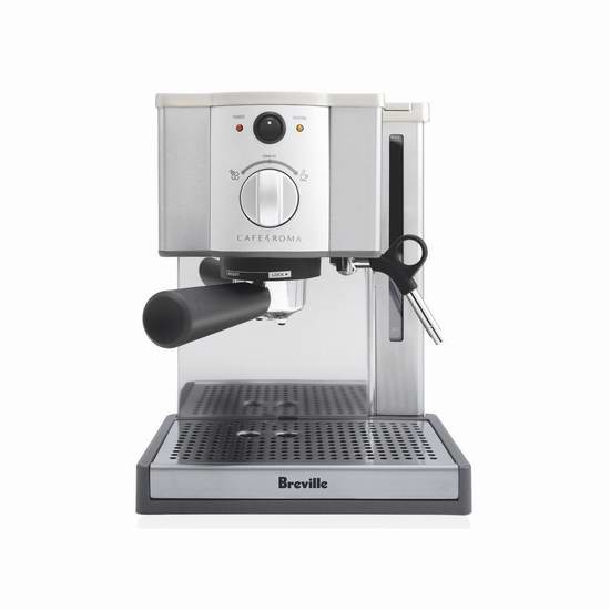  历史最低价！Breville Café Roma Espresso ESP8XL 意式咖啡机5.6折 129.99元限时特卖并包邮！