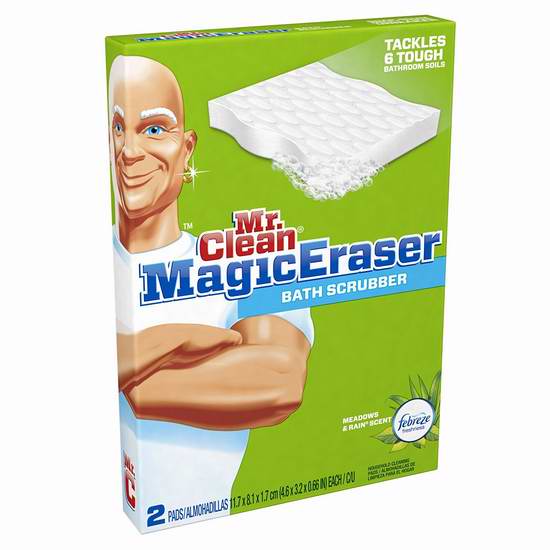  Mr Clean 清洁先生 Magic Eraser Bath Scrubber 神奇海绵擦（2x16只装）10.22加元限时清仓！