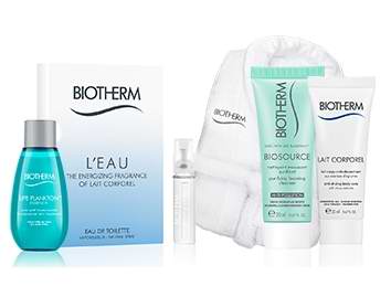  Biotherm 碧欧泉 购满30元送4件套大礼包，满85元再送碧欧泉豪华浴袍！全场9折！